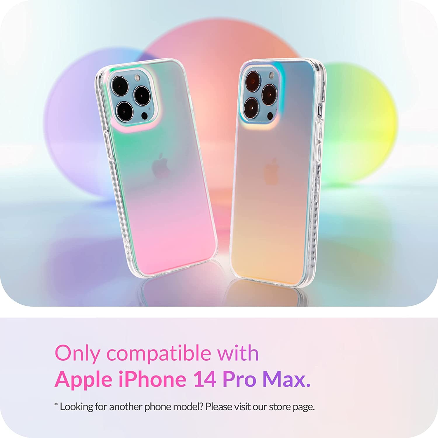 LONLI Hue - for Iphone 14 Pro Max - Fluorescent Iridescent Matte Phone Case - Just in Case Series  LONLI CO., LIMITED   