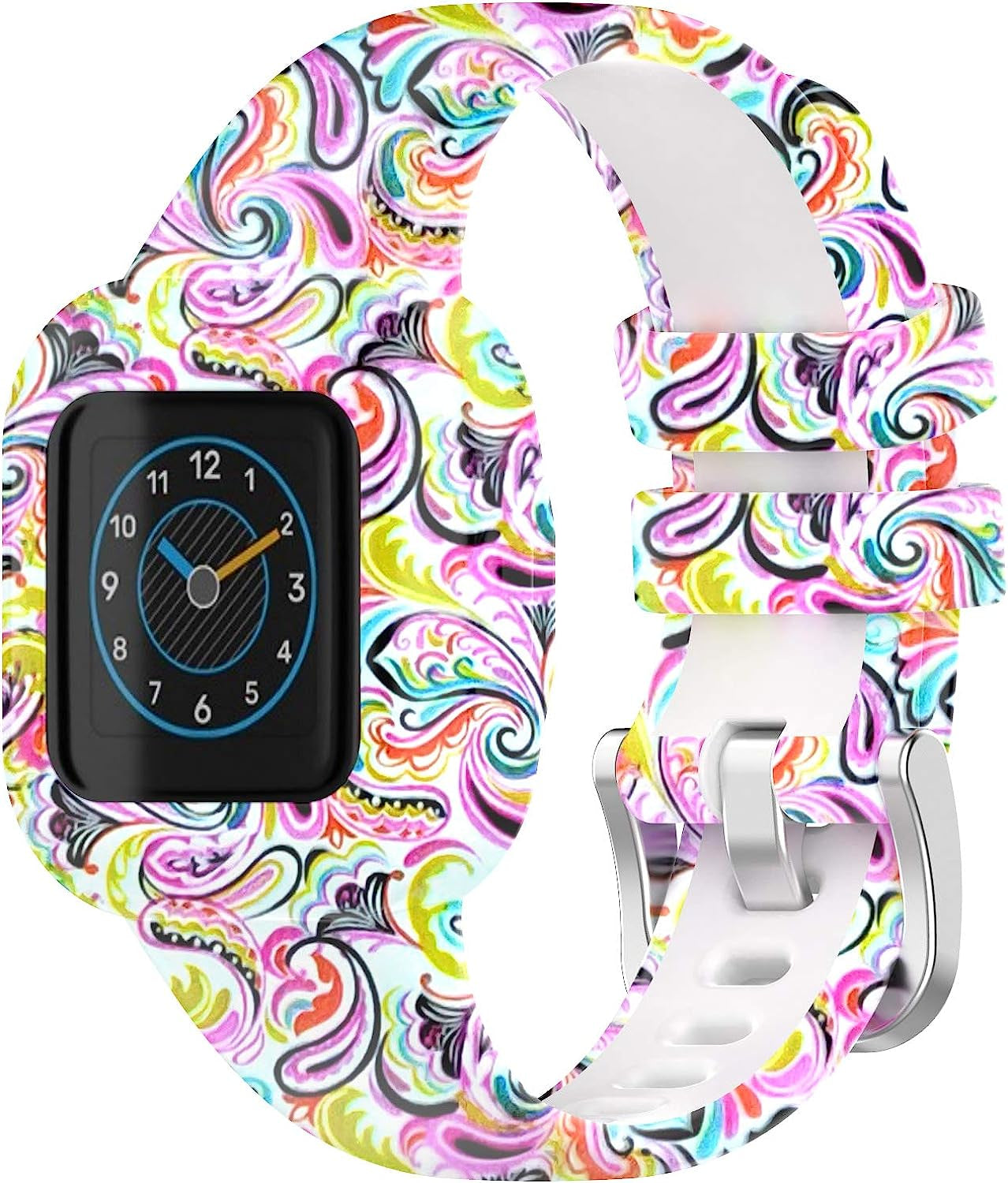 Bands Compatible with Garmin Vivofit Jr.3 Bands Accessories Replacement Band Camouflage Floral Leopard Pattern Starp for Kids Boys Girls with Metal Secure Clasp for Vivofit Jr.3  Chofit   