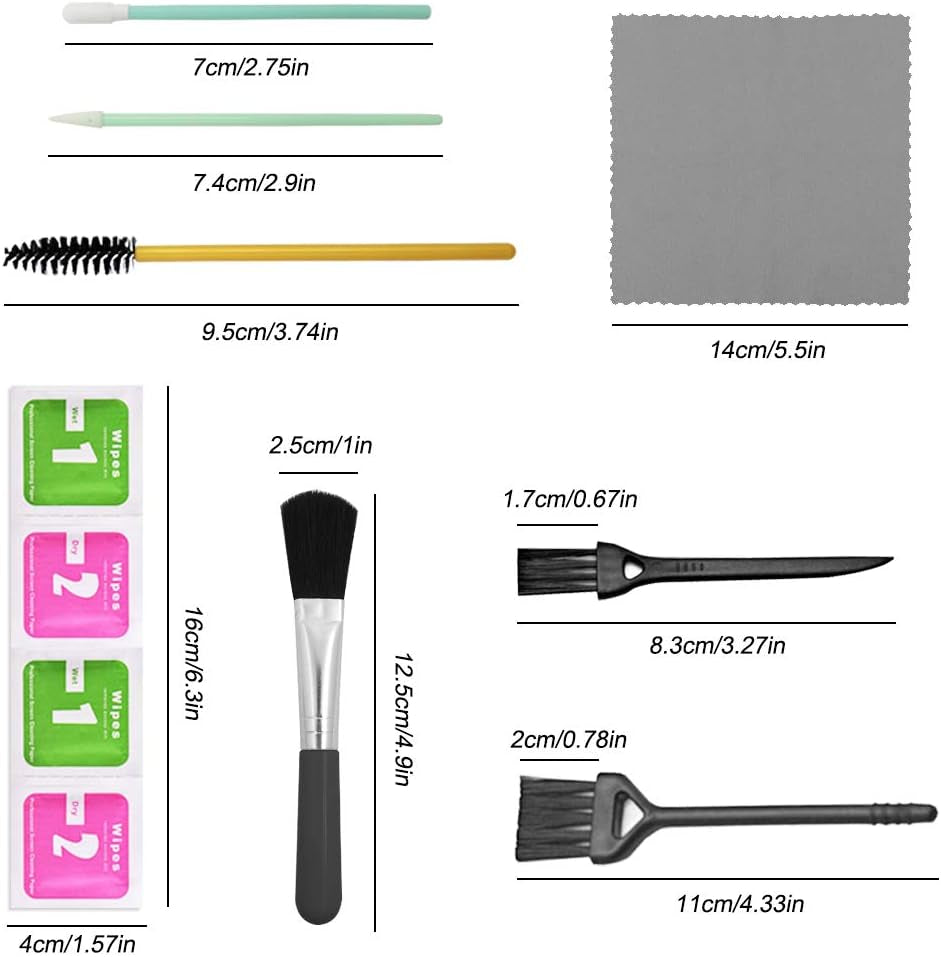 57 Pcs Professional Cleaning Kit,Sonku Cleaner Tool Set for Cameras/Cell Phones/Headphones/Keyboards  Sonku   