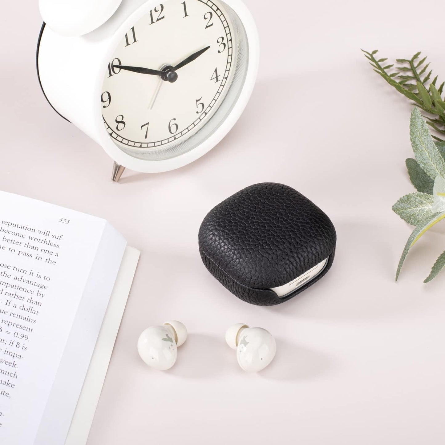 Cover Case for Samsung Galaxy Buds 2 Case，Galaxy Buds Pro Case Galaxy Buds Live Case,Genuine Leather Case Complete Protection against Scratches, Bumps, Anti-Shock and Anti-Slip Orange  Keminsung   