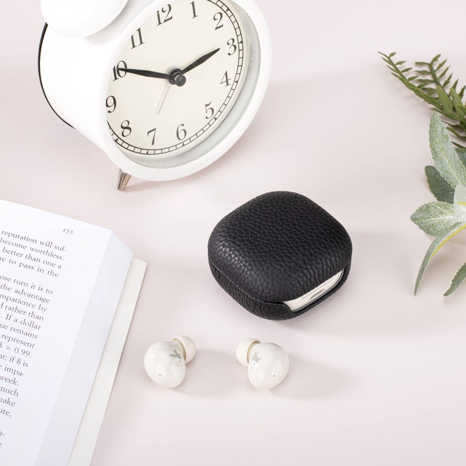 Cover Case for Samsung Galaxy Buds 2 Case，Galaxy Buds Pro Case Galaxy Buds Live Case,Genuine Leather Case Complete Protection against Scratches, Bumps, Anti-Shock and Anti-Slip Orange  Keminsung   