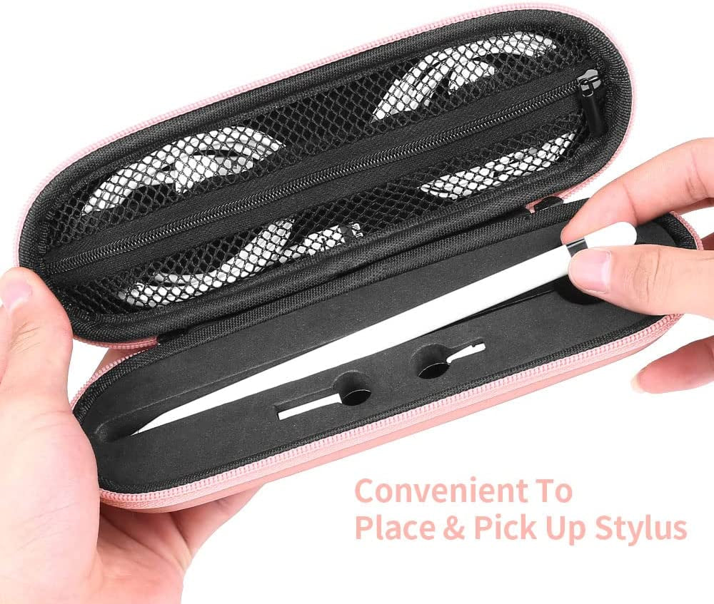TITACUTE for Apple Pencil Case Carrying Case Hard Foam Zipper Shockproof Protective Ipencil Case Holder for Apple Pencil 1St Generation 2Nd Gen for Ipad 10 Pro Stylus Pen Charger Cable Adapter Earbuds  TITACUTE   