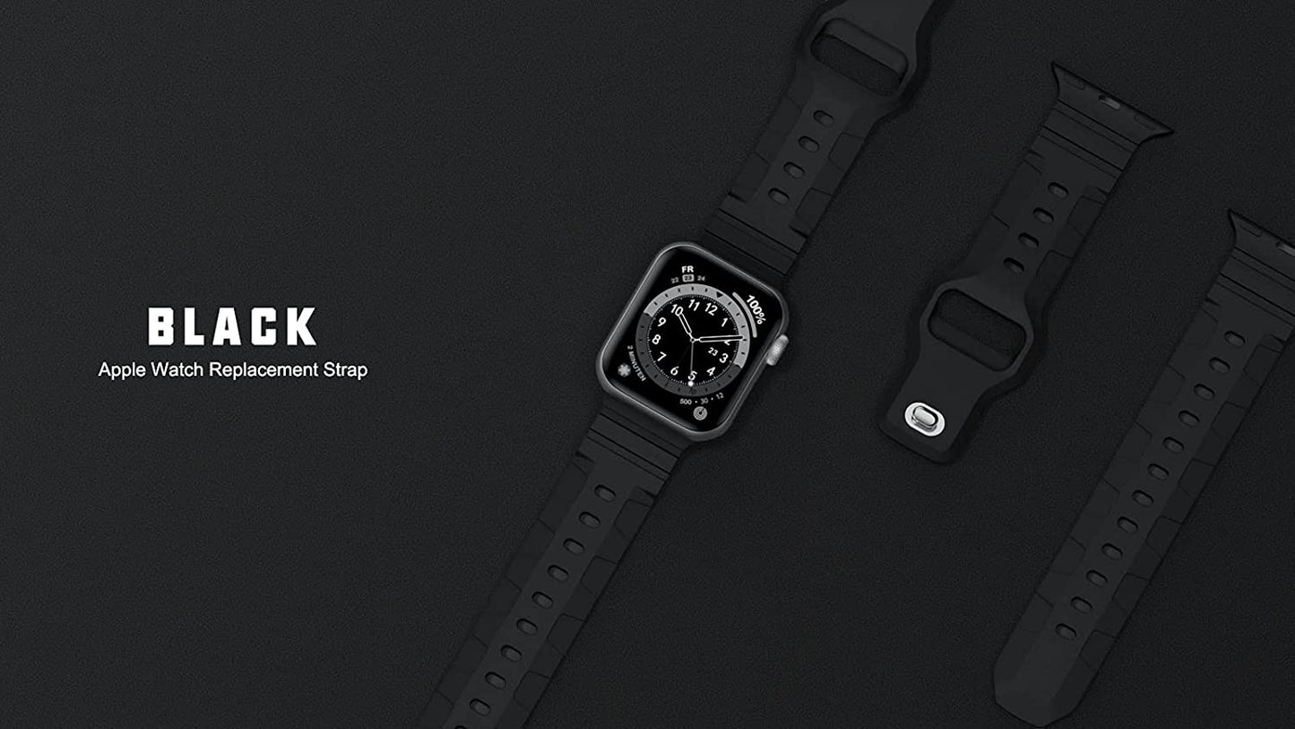 Recoppa Compatible with Apple Watch Band 49Mm 45Mm 44Mm 42Mm 41Mm 40Mm 38Mm Band for Men Women, Soft Silicone Replacement Bands for Iwatch Series 8/7/6/5/4/3/2/1/Se/Ultra  Recoppa   