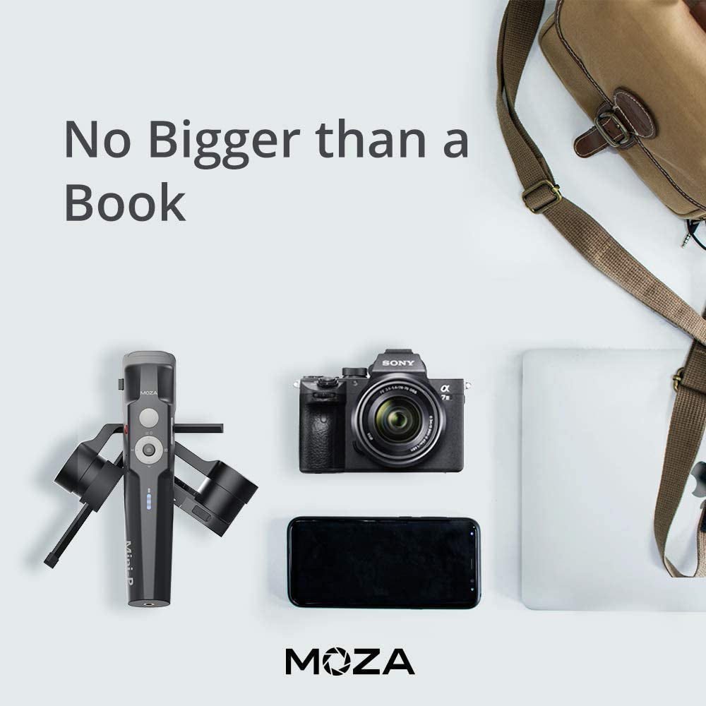 MOZA Mini P MAX Gimbal Stabilizer 3-Axis Mobile Handheld Stabilizer for Smartphone Mirrorless Camera Action Cameras up to 2.2Lb Updated Version 3-Axis Lock Design Cross-Platform Gimbal 20H Runtime  Gudsen   