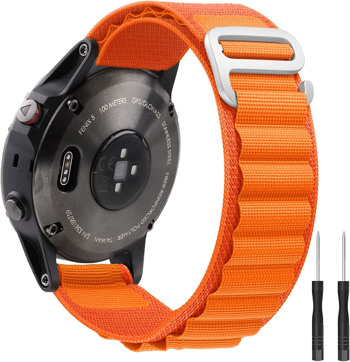 Blackpro Alpine Loop Nylon Strap Compatible Garmin Fenix 6/Fenix 6X Pro/Fenix 5 Watch Band,22Mm Sport Nylon Replacement Watch Bands for Garmin Fenix 6 Pro/Sapphire.  BlackPro   