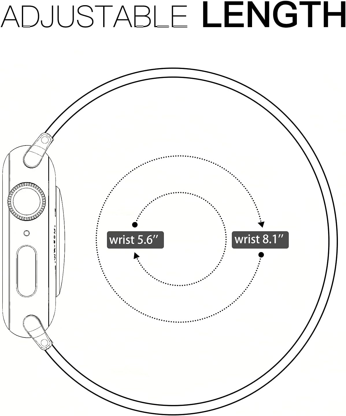 Compatible for Apple Watch Bands 38Mm / 40Mm / 41Mm for Iwatch Series 7, 6, 5, 4, 3, 2, 1, SE Sport Edition- Stainless Steel Mesh Adjustable Replacement Strap for Women / Men - Rose Gold  FUZVOL   