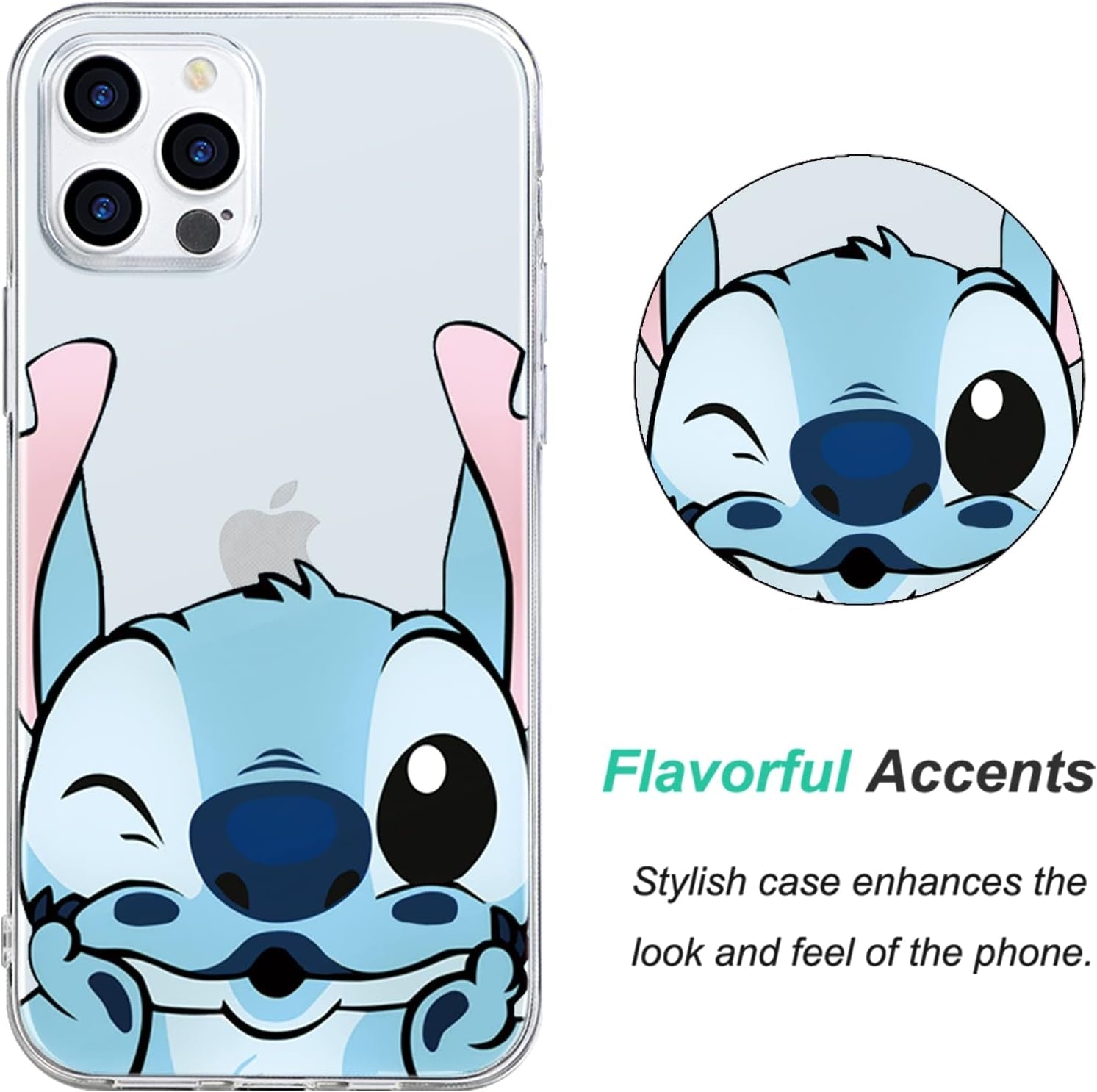 [2 Pack] Cute Case for Iphone 12 Pro Max Case, Cartoon Kawaii Aesthetic Cool Phone Cases Girly for Girls Boys Kids Women Clear Transparent Soft TPU Protective Cover Funda for Iphone 12 Pro Max 6.7"  QSN US   