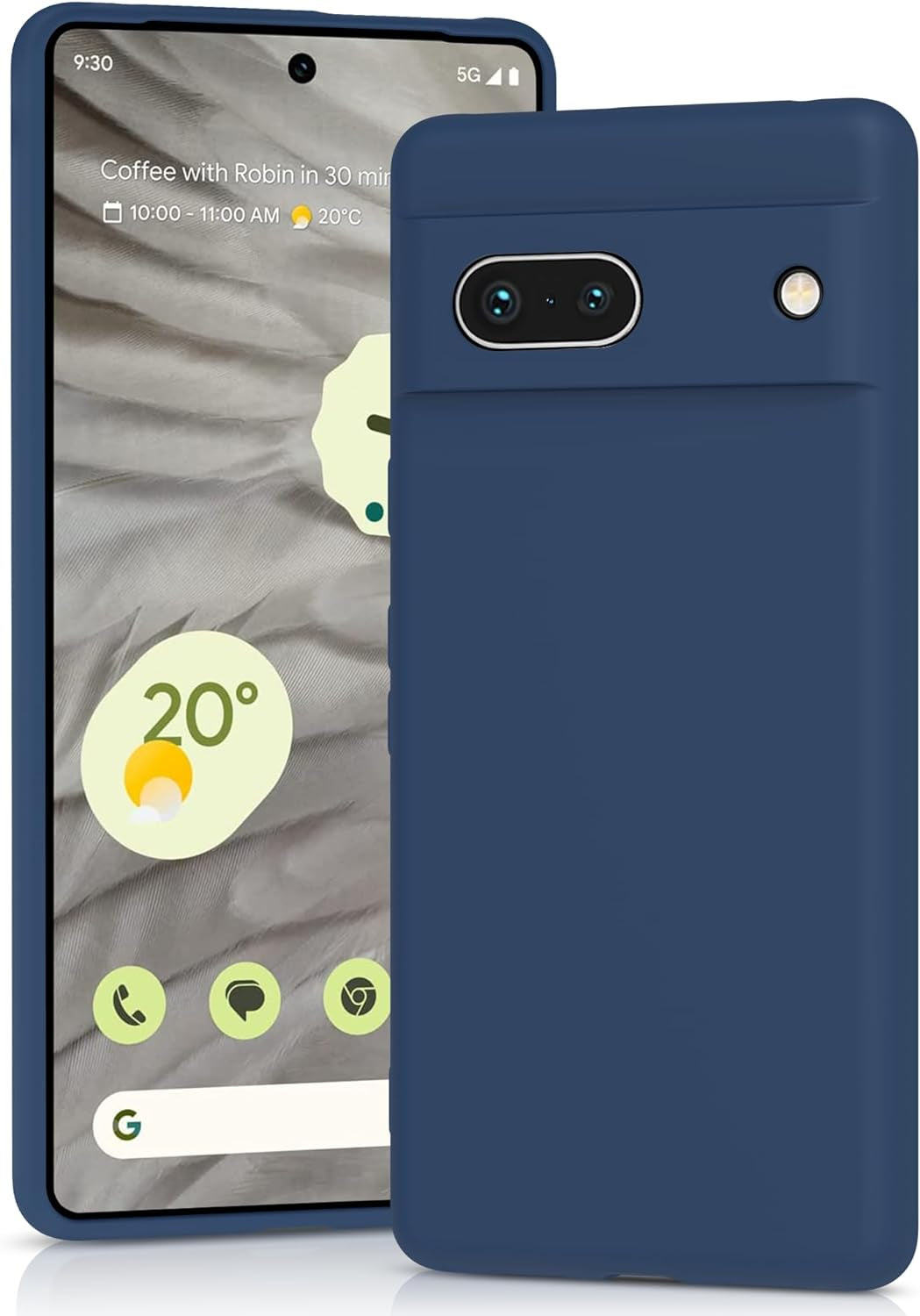 YATWIN Silicone Case for Google Pixel 7A 5G, Soft-Touch, Shockproof, Dustproof, Antiskid Full Body Armour Phone Cover for Google Pixel 7A 5G - Dark Green  YATWIN   