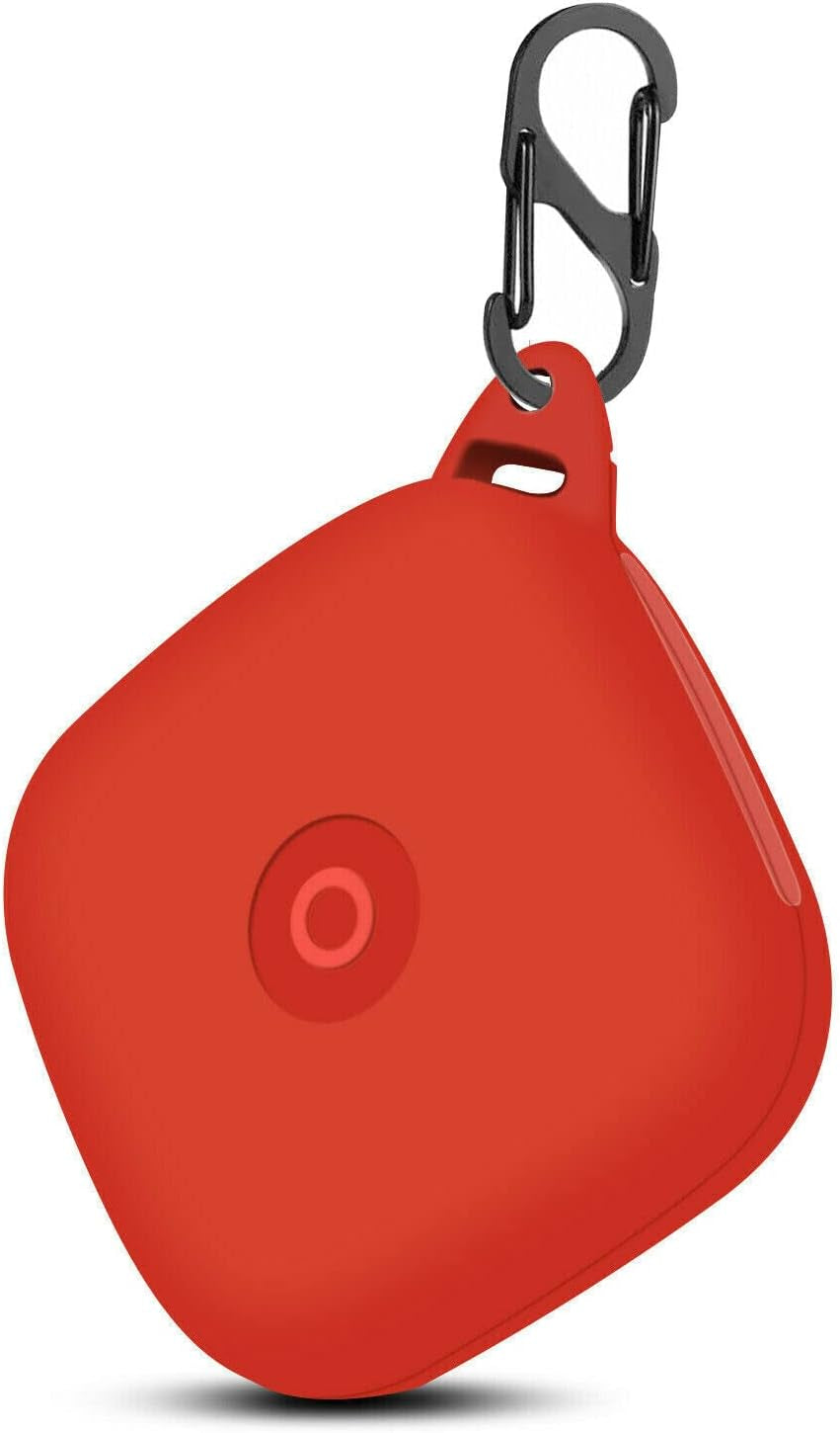 Fastsun Earphone 360° Protective Cover Silicone Case with Keychain Compatible with Beats Powerbeats Pro (Black)  Fastsun Red  