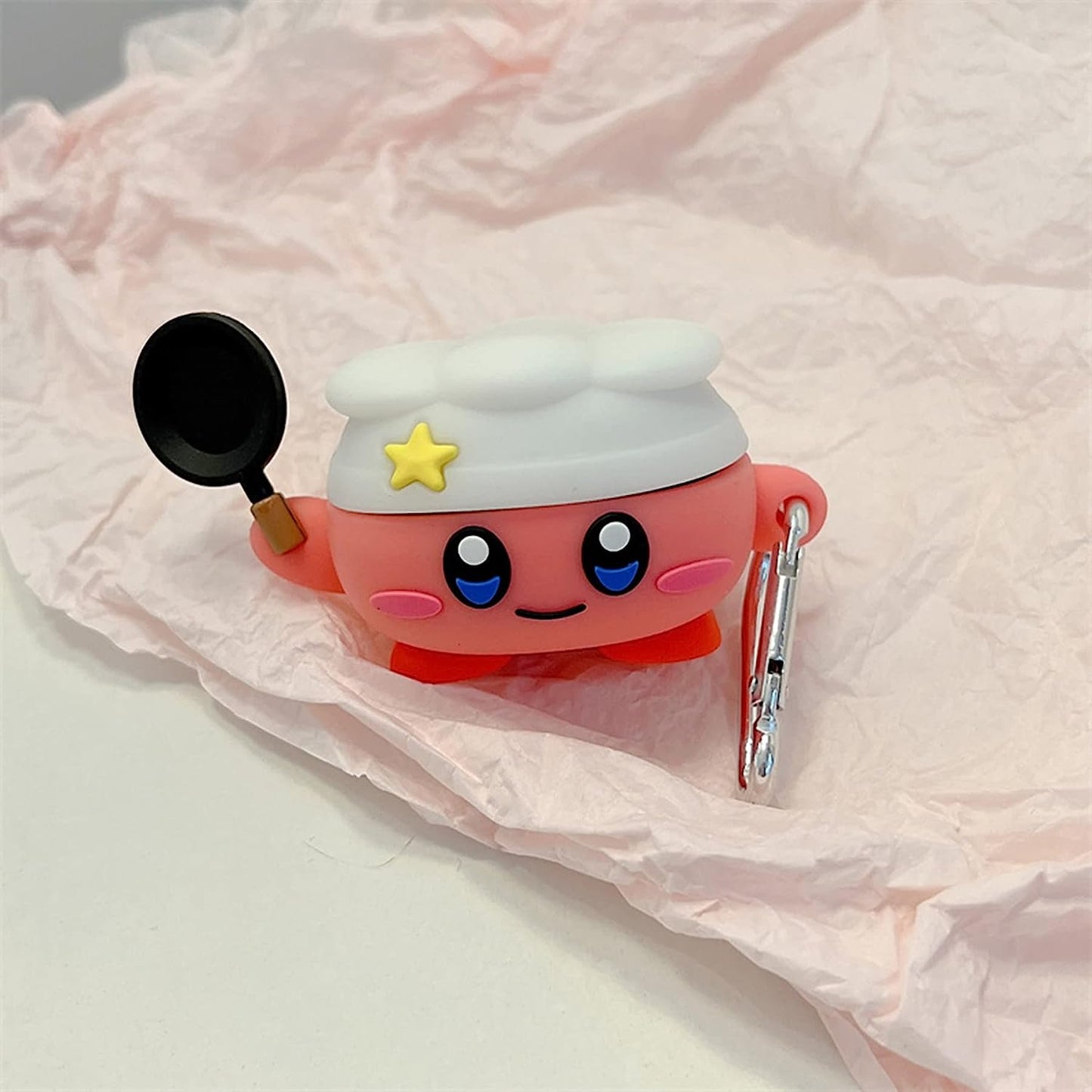 PVC Earphone Case for Samsung Galaxy Buds2 Pro/Galaxy Buds Live(2020)/Galaxy Buds Pro(2021)/Galaxy Buds 2 (2022) Charging Box,3D Cute Cartoons Anime Full Body Protective Cover with Keychain (Cook)  AOLABOKY   