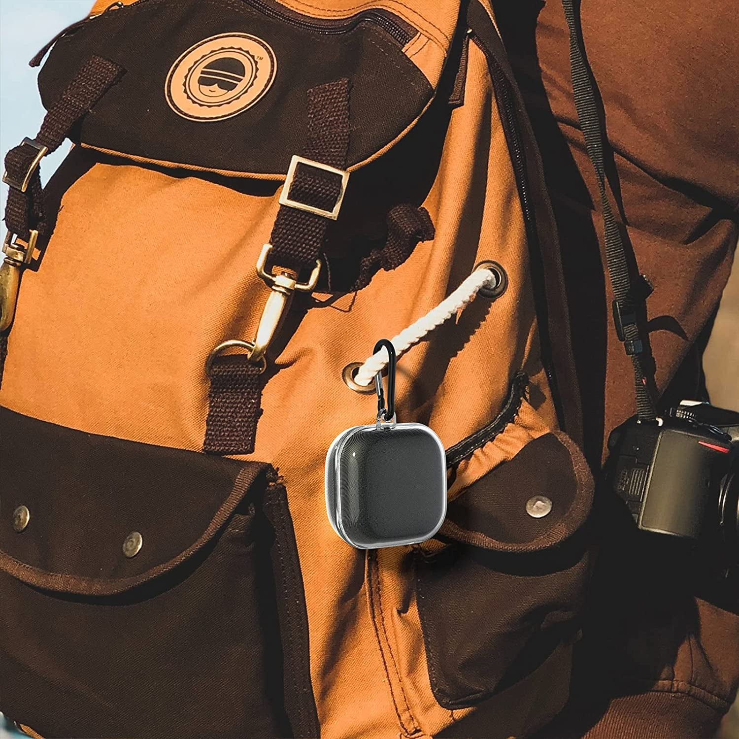 Geekria TPU Case Cover Compatible with Samsung Galaxy Buds Live, Buds Pro True Wireless Earbuds, Earphones Skin Cover, Protective Carrying Case with Keychain Hook, Charging Port Accessible (Clear)  Geekria   