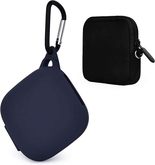 TOROTOP Case Compatible for Powerbeats Pro Case Cover,Anti-Lost & Shockproof Easy Carrying Silicone Case Accessories with Keychain and Soft Portable Storage Travel Carrying Case (Upgrade Midnight Blue  TOROTOP   