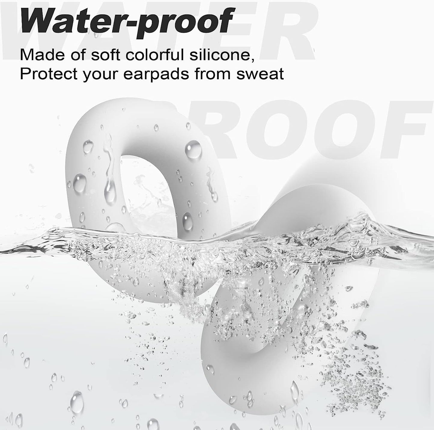 Linsaner Case Compatible for Airpods Max Earpads, Earcup Cover Protector, Silicone Earphone Protective Earpad Cover Accessories for Airpod Max Headphones Ear Pads, White  Linsaner   