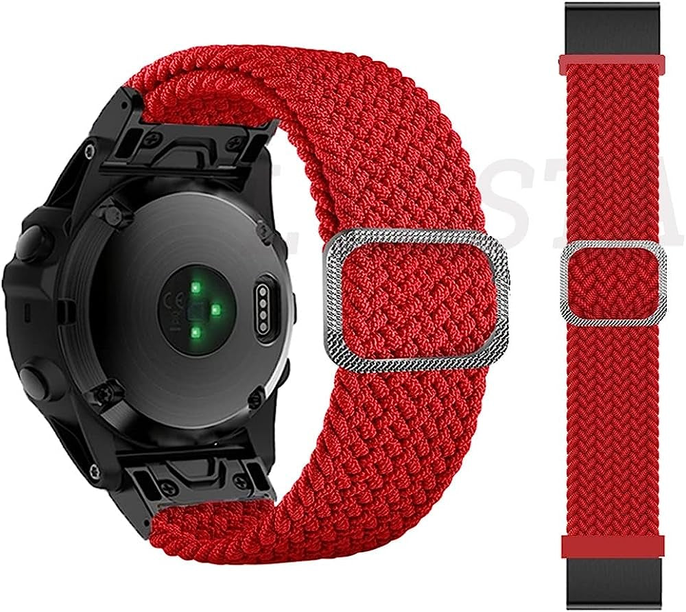 TWRQA 22 26Mm Nylon Band for Garmin Fenix 7X 7 Epix 6X 6 Pro 5X 5 plus 3 3HR Watchbands Smart Watch Straps Fenix 6Xpro 5Xplus Bracelet  TWRQA L 26mm D2 MK1 MK2i 