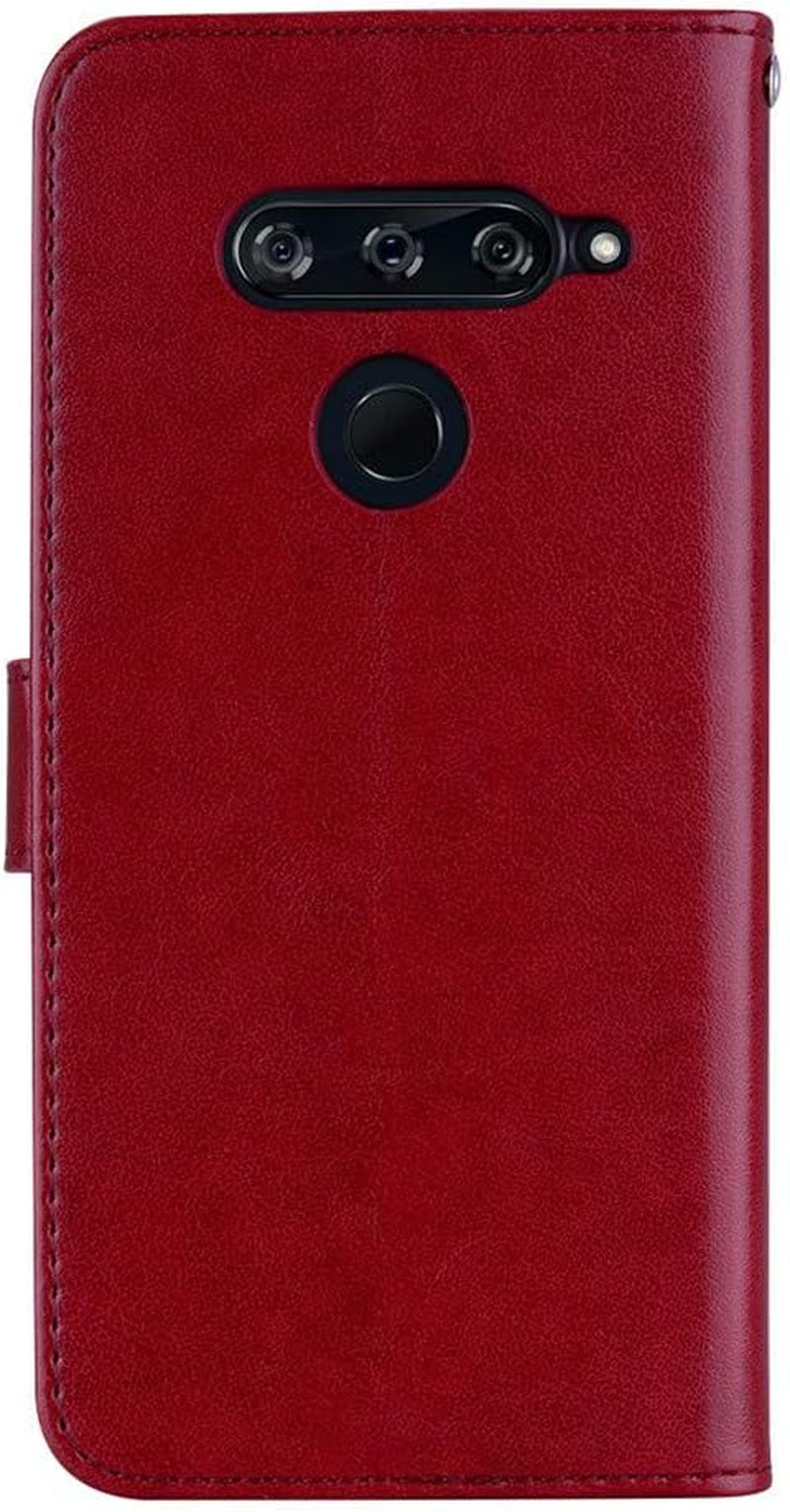 ISADENSER Case for LG V40 Thinq, LG V40 Thinq Case for Women Glitter Bling Diamond Case with Cards Slot Cash Pockets Embossing PU Leather Flip Wallet Case for LG V40 Thinq, Crystal Owl Brown YK  ISADENSER   