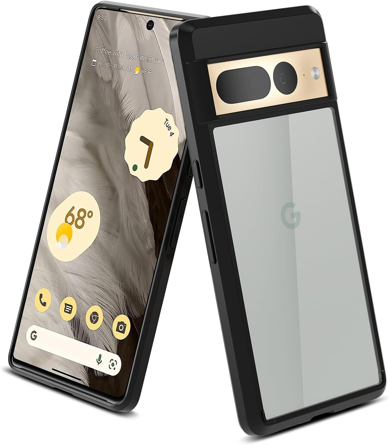 Meliya for Google Pixel 6 Case, Soft TPU Bumper with PC Hard Back Shockproof Anti-Scratched Phone Case Cover for Google Pixel 6 (Clear)  Meliya Black Google Pixel 7 Pro 