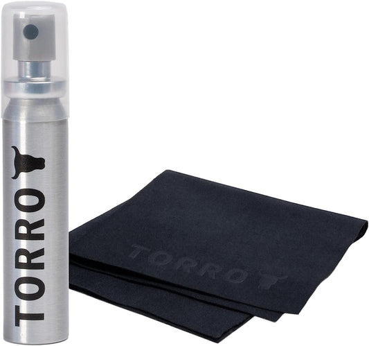 TORRO Screen/Lens Cleaner Kit – 25Ml Screen Cleaning Spray and Ultra-Premium Microfiber Cleaning Cloth (15Cm X 15Cm) Suitable for Smartphone, Ipad, Laptop, Macbook and More  B.A.M Worldwide ltd   