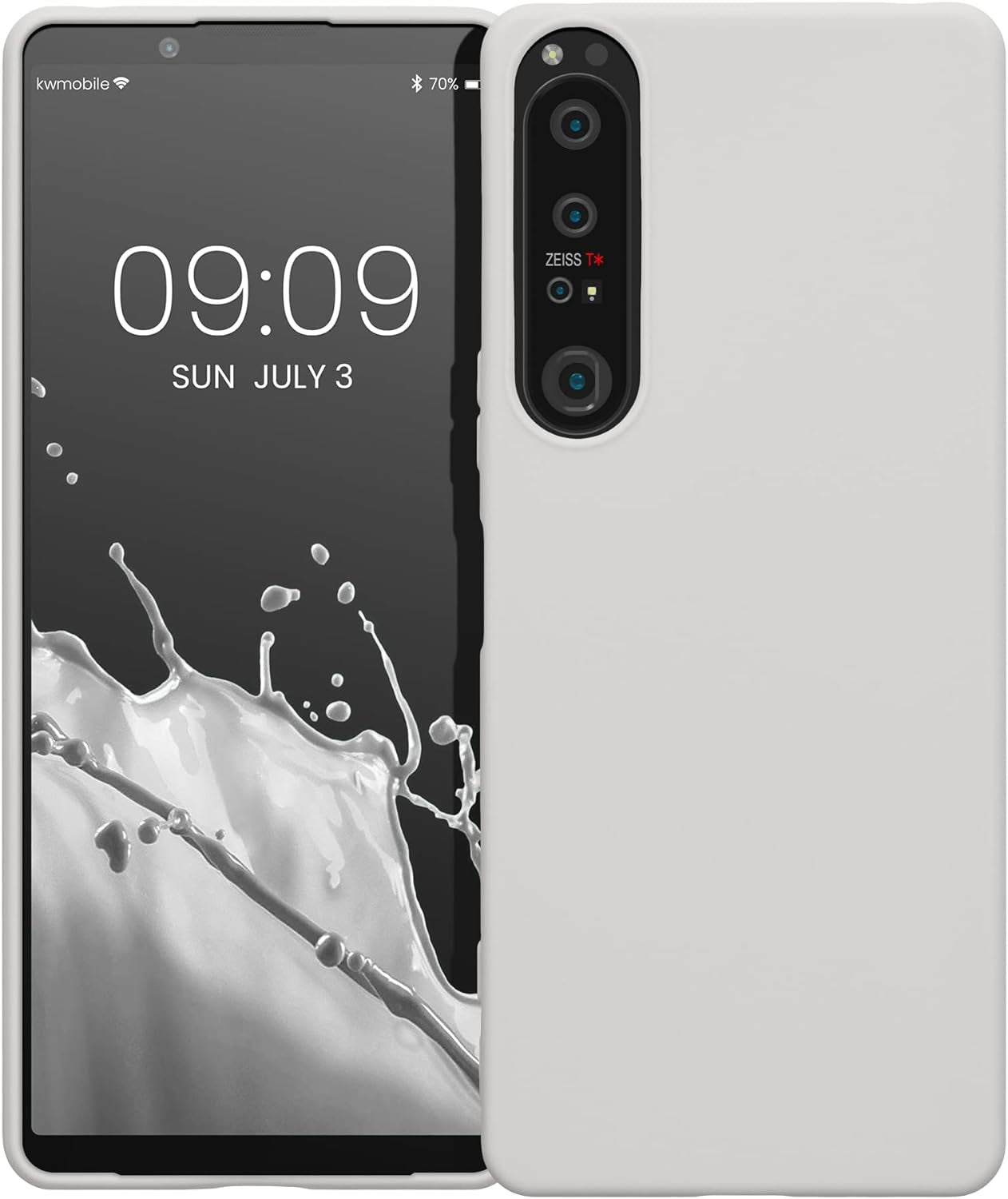 Kwmobile Case Compatible with Sony Xperia 1 IV Case - Soft Slim Protective TPU Silicone Cover - White Matte  KW-Commerce   