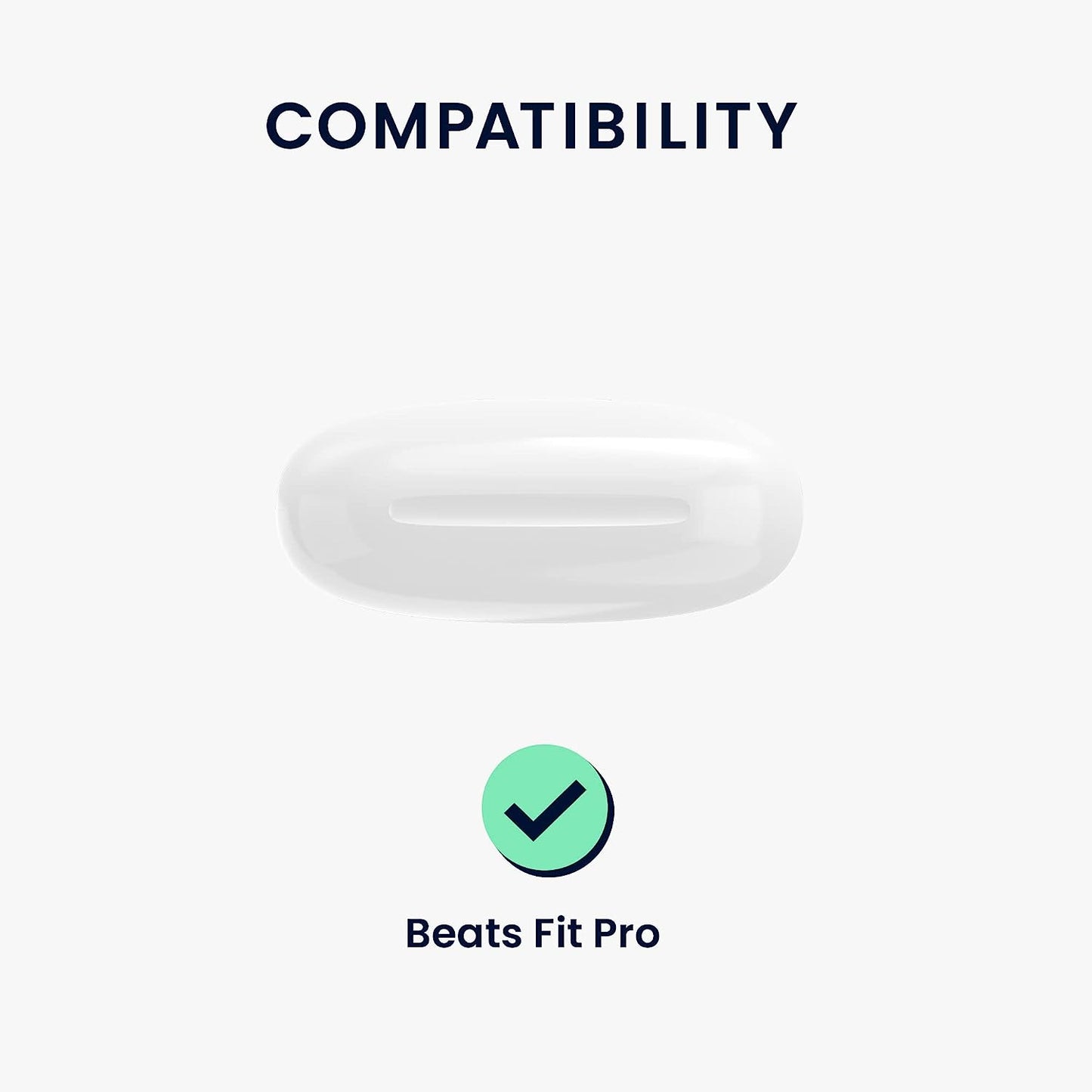 Kwmobile Case Compatible with Beats Fit Pro Case - Silicone Cover Holder for Earbuds - Black  KW-Commerce   