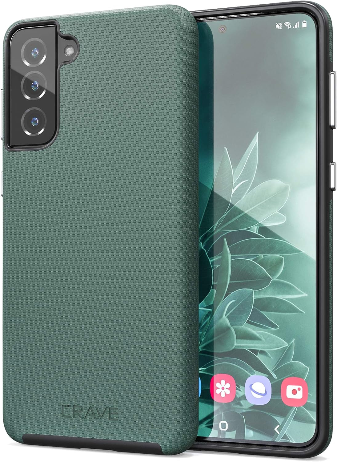 Crave Dual Guard for Galaxy S21+ Case, Shockproof Protection Dual Layer Case for Samsung Galaxy S21 Plus, S21+ 5G (6.7 Inch) - Forest Green  Crave   