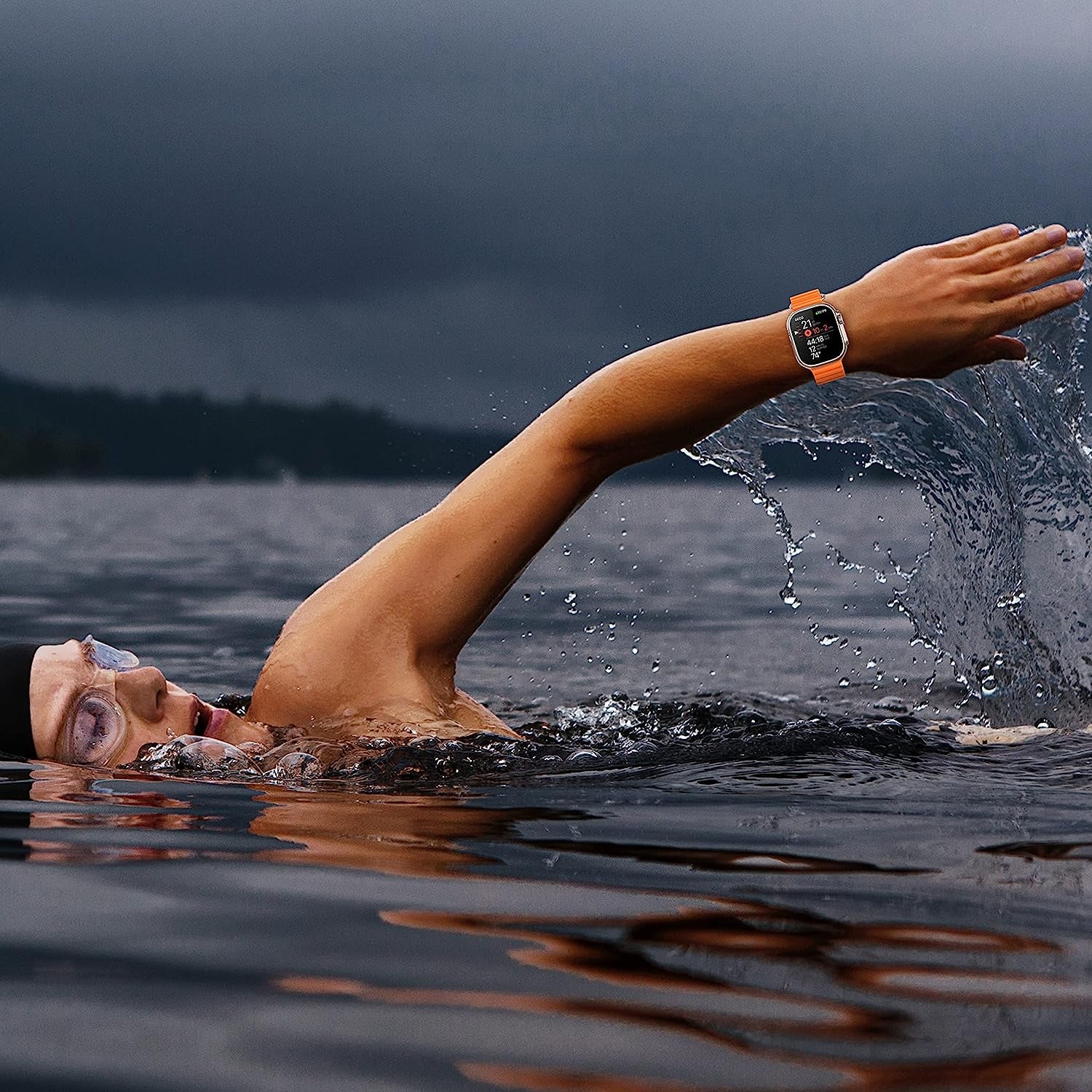 Ocean Bands Compatible with Apple Watch Band 49Mm 45Mm 44Mm 42Mm 41Mm 40Mm 38Mm Men Women, Adjustable Soft Breathable Replacement Sport Strap with Buckle for Iwatch Ultra Series 8 7 6 5 4 3 2 1 SE  HONORICH   