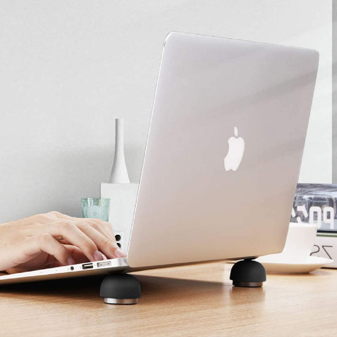 Laptop Cooling Stand,Ergonomic Laptop Cooling Pad Small Invisible Cooler Ball Portable Magnetic Laptop Cooler Stand for Laptop Computer  COPORA   