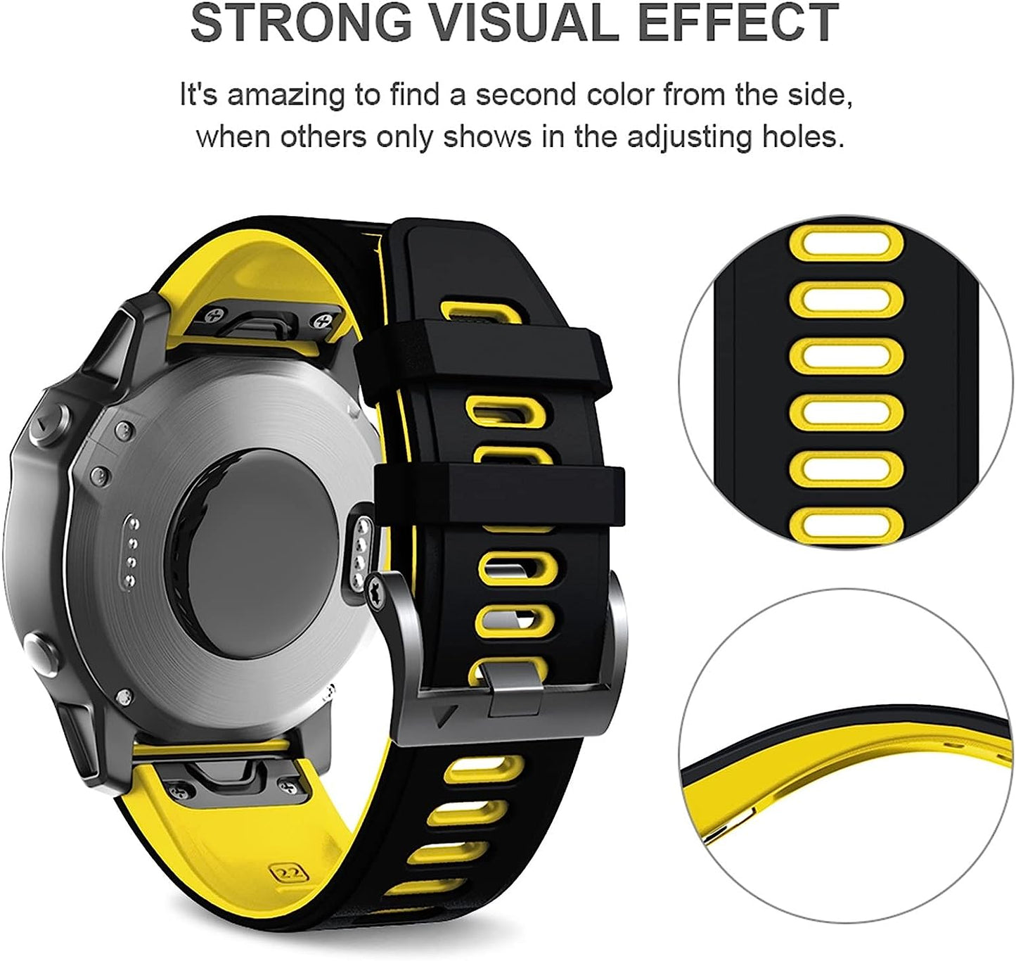 MURVE Silicone Smart Watch Band Bracelet Straps for Garmin Fenix 7X 7 6X 6 Pro 3HR Release 22 26Mm Quick Easyfit Watchband Correa  MURVE   