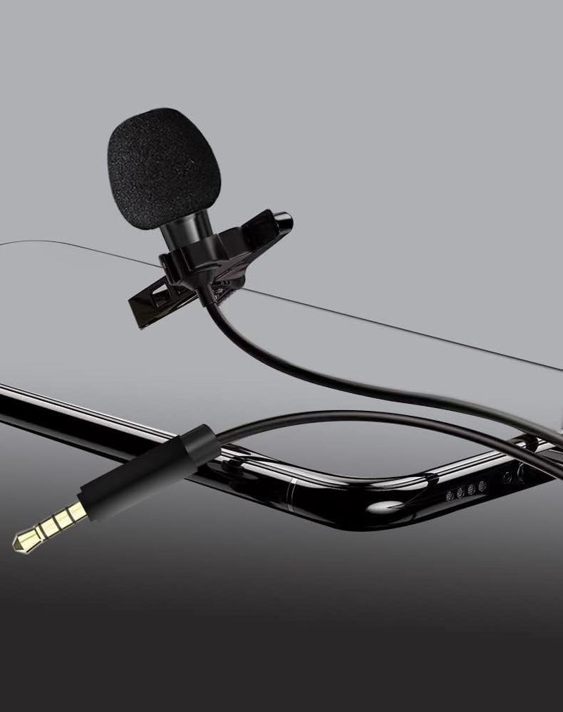 UDEE Microphone Lavalier Microphone 3.5Mm Phone Microphone, Mini Portable for Live, Interview, Meeting and Other Scenarios  UDEE   