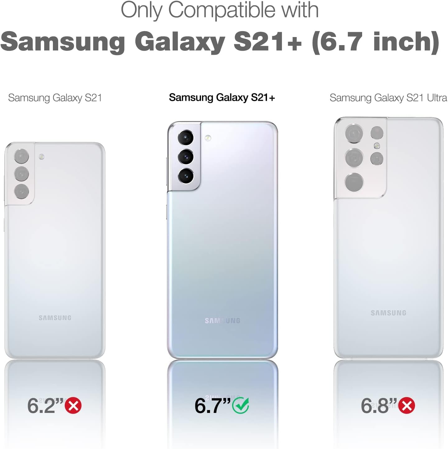 SURITCH Phone Case for Samsung Galaxy S21 plus 6.7 Inches, Front Cover with Built-In Screen Protector Full-Body Protection Shockproof TPU Bumper Protective Case for Girl Women Cute, Rose Marble  SURITCH   