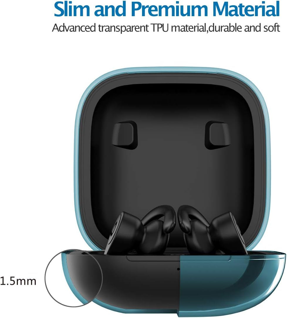 Clear Cover for Powerbeats Pro Case, KMMIN Transparent Case Cover for 2019 Newest Beats Powerbeats Pro Soft TPU Portable Shockproof Scratch-Resistant Skin with Anti-Lost Lanyard and Storage Case  KMMIN   