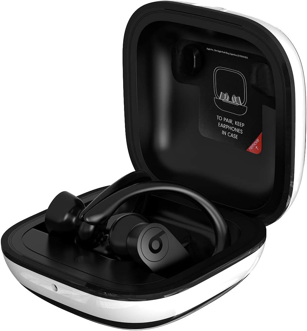 Compatible with Powerbeats Pro Case Cover, Anti-Lost and Shock-Proof Easy-To-Carry Durable Silicone Protective Case Skin for 2019 Latest Beats Powerbeats Pro (Burgundy)  meiyasy White Edge-Black White Edge 