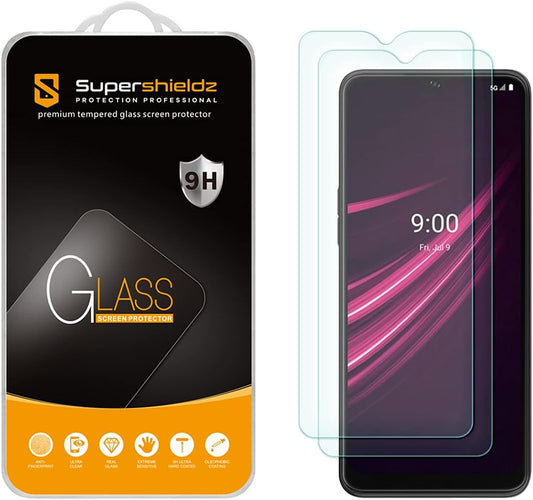 (2 Pack) Supershieldz Designed for T-Mobile Revvl V+ 5G / Revvl V plus 5G Tempered Glass Screen Protector, anti Scratch, Bubble Free  Supershieldz   