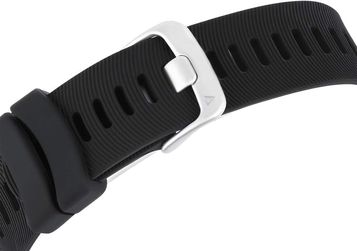 TECKMICO 8PCS Bands Compatible with Garmin Forerunner 245/645,20Mm Soft Silicone Replacement Bands for Garmin Forerunner 245/645 GPS Running Watch,No Tracker(8-Pack, Buckle Design)  TECKMICO   