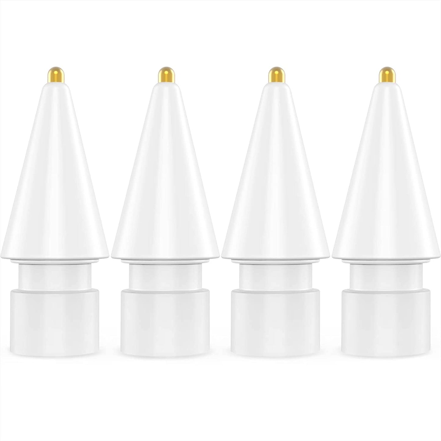 NIUTRENDZ 4 Pack Replacement Tips for Apple Pencil 2Nd Generation and 1St Generation Fine Point Metal Tip, Wear-Resistant & Precise Control (1.95Mm, Clear + Pink + Blue + Grey)  NIUTRENDZ 1.05mm - White 1.05mm 