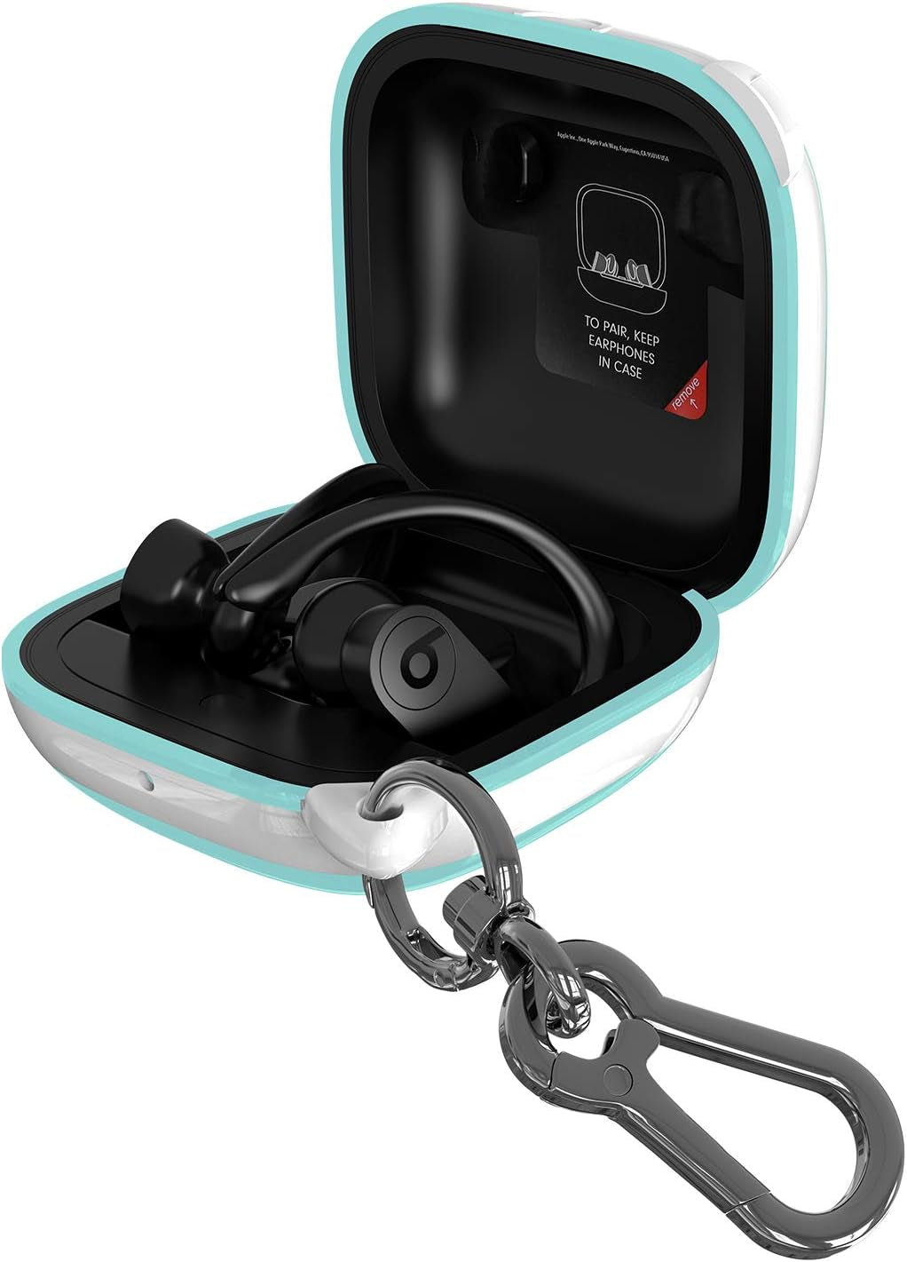 ANKASI Compatible Powerbeats Pro Case Cover,Full Protective Shockproof Anti-Slip Silicone Case for Beats Powerbeats Pro 2019(Black Edge+Yellow)  ANKASI white Edge+Light green  