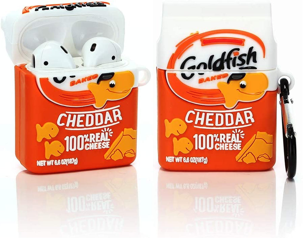 Suublg Cute Case for Airpods 2Nd/1St Generation 2019/2016, 3D Chocolate Snack Drink Skin Design Silicone Case Protective Shockproof Covers with Keychain for Airpods Earbuds  Suublg   