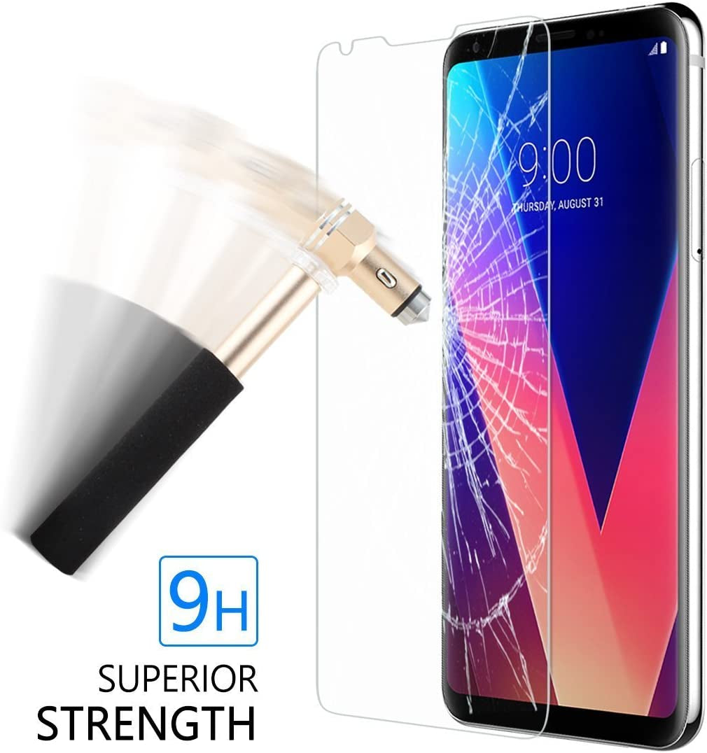 TANTEK [3-Pack Screen Protector for LG V30 / LG V30 Plus/Lg-H930 / LG Joan,Tempered Glass Film,Ultra Clear,Anti Scratch,Bubble Free,Case Friendly  TANTEK   