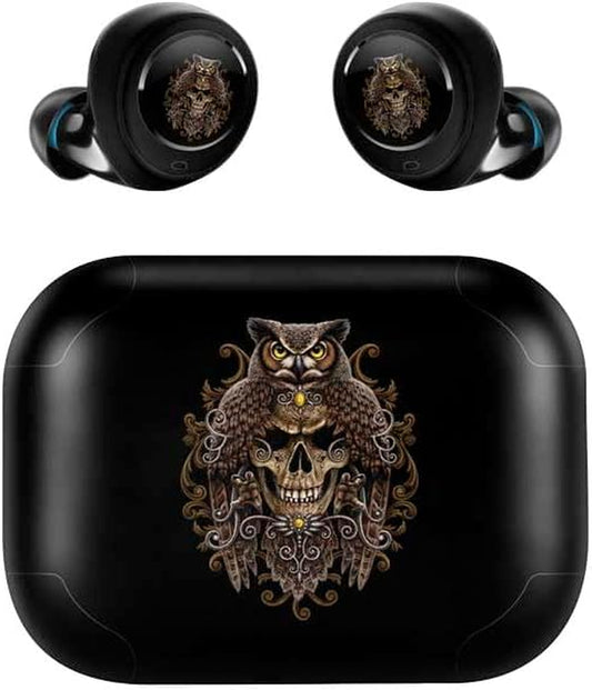Skinit Decal Skin Compatible with Echo Buds - Officially Licensed Sarah Richter Skull and Owl by Sarah Richter Design  Skinit   
