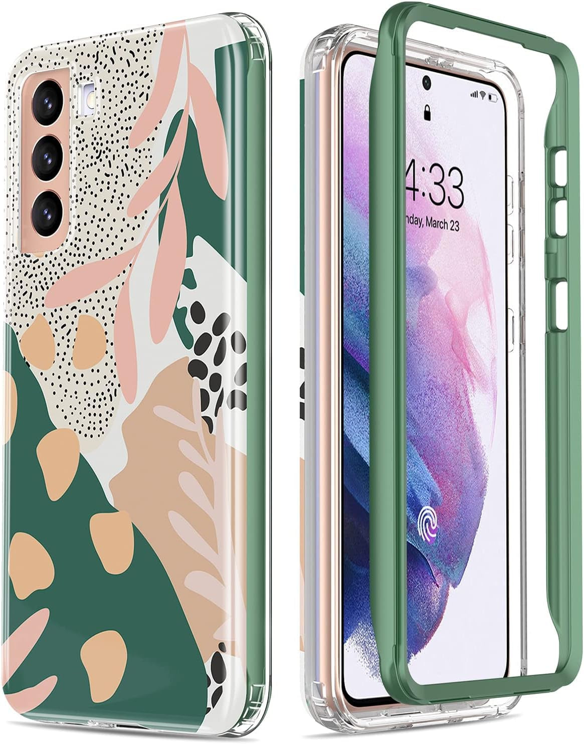 Esdot for Samsung Galaxy S21 plus Case,Military Grade Passing 21Ft Drop Test,Rugged Cover with Fashionable Designs for Women Girls,Protective Phone Case for Galaxy S21 plus 6.7" Colorful Painting  Esdot   