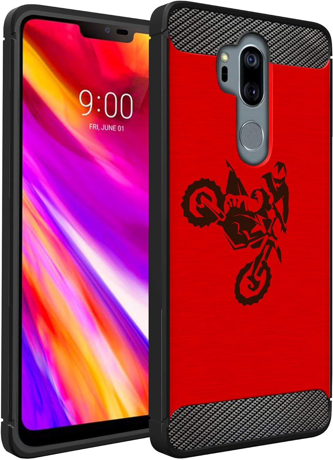 Casesondeck Sports Case Compatible with LG G7 / LG G7 Thinq- Flex Max Matte TPU Perfect Fitted Case Slim and Elegant (Golf)  CasesonDeck Motocross  