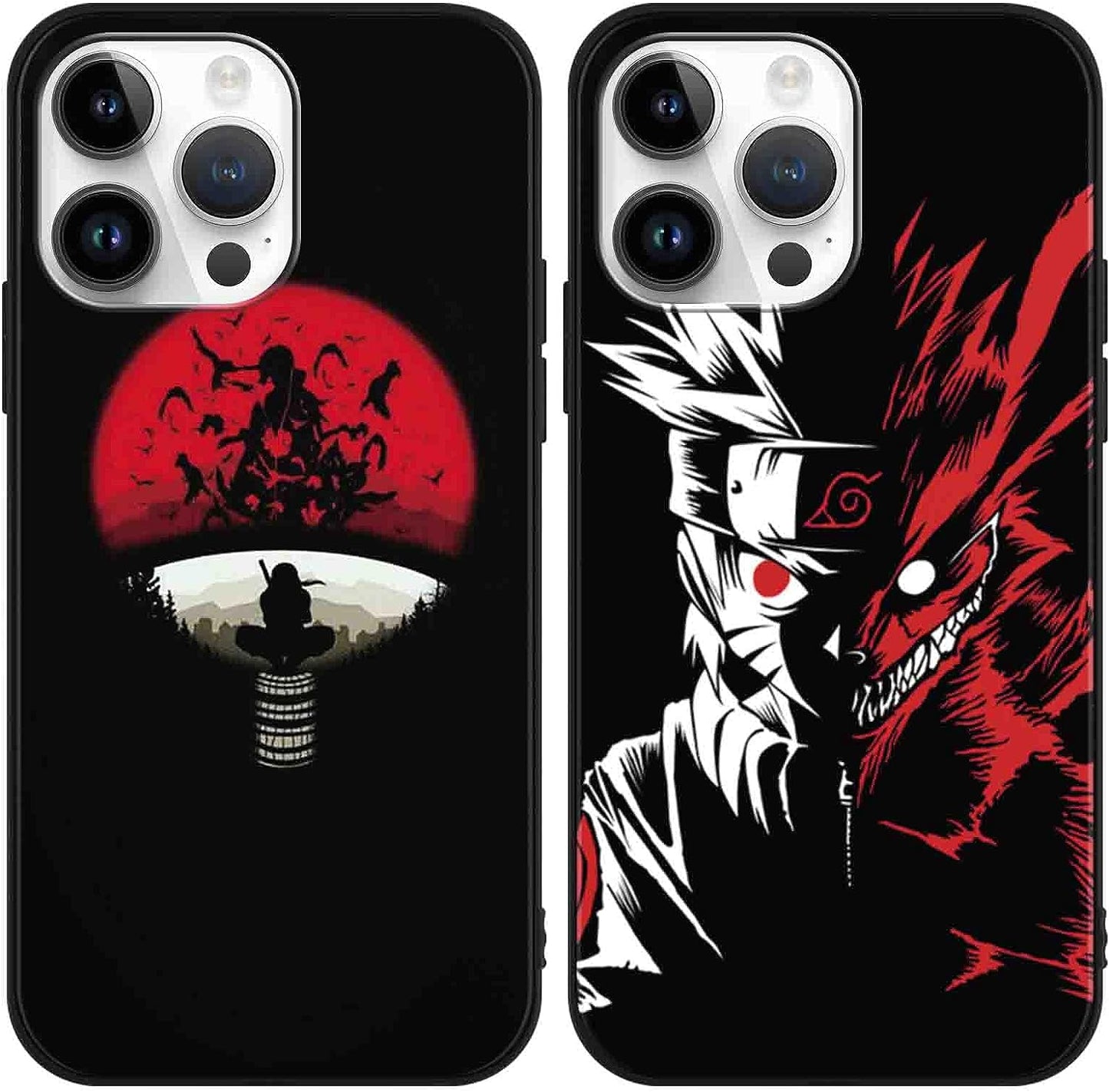 [2 Pack] Japanese Anime Phone Case for Iphone 13 Mini Case 5.4", Cool Manga Character Design Pattern Cases, Comics Cartoon Silicone Case for Men Boys Women Girls, Soft TPU Funda Para Iphone13 Mini, 1  ZXT US Iphone 11 Pro Max  