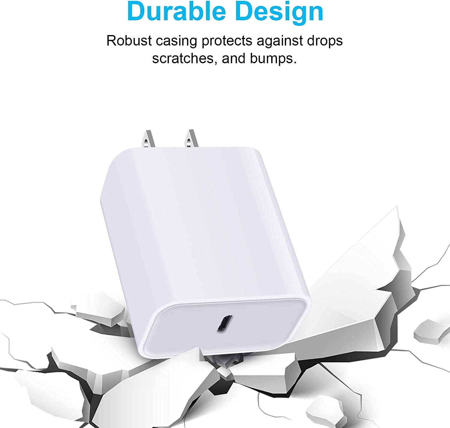 Type C Charging Block Iphone Charger Box for Iphone SE 14 13 12 Pro/14 Pro/11 Pro Max/Xs/Xr/X/8, Samsung Galaxy S23 S22 J7 A53 A32 A12 A02S A52 A71 A51 A42 5G, Pixel 6 USB Wall Plug Charger Cube Brick  Shenzhen Putuo Technology Co., Ltd   