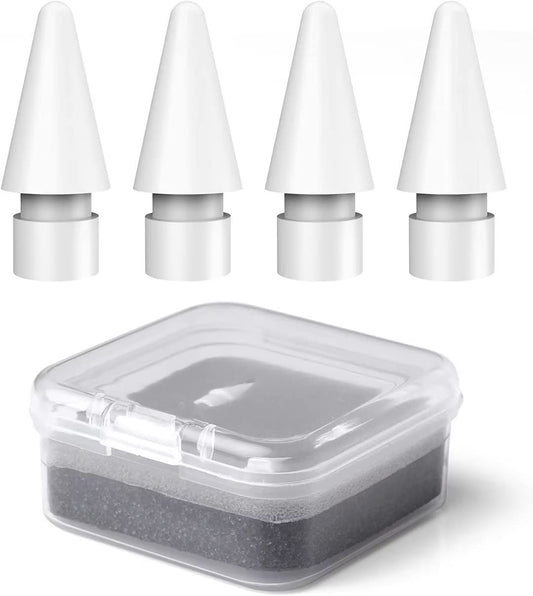 Alikiai 4 Pack Tips for Apple Pencil,Stylus Tips,Pencil Tips for Ipad,Replacement Pen Nibs Compatible with Ipad Air Mini Pro Apple Pencil 1St & 2Nd Generation  Alikiai   