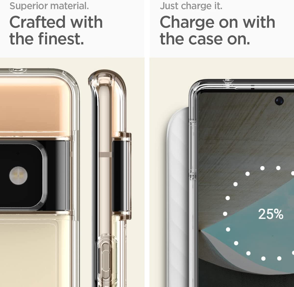 Spigen Ultra Hybrid [Anti-Yellowing Technology] Designed for Google Pixel 6 Pro Case (2021) - Crystal Clear  Spigen   