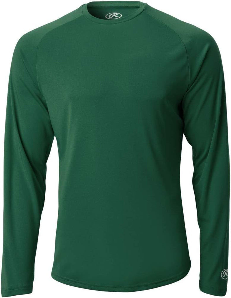Rawlings Men'S Adult Tech Long Sleeve Shirt Series  Rawlings Sporting Goods Green Small 