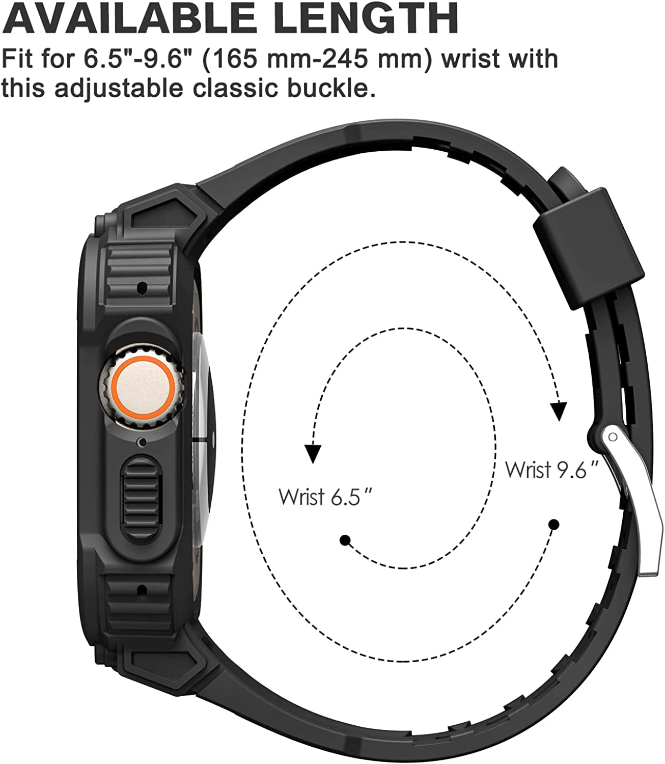 Fintie Compatible with Apple Watch Ultra 49Mm (2022 Release) Band with Bumper Case, Rugged Men Sport Bands with Protective Cover Compatible with Iwatch Ultra 49Mm Accessories  FINTIE   