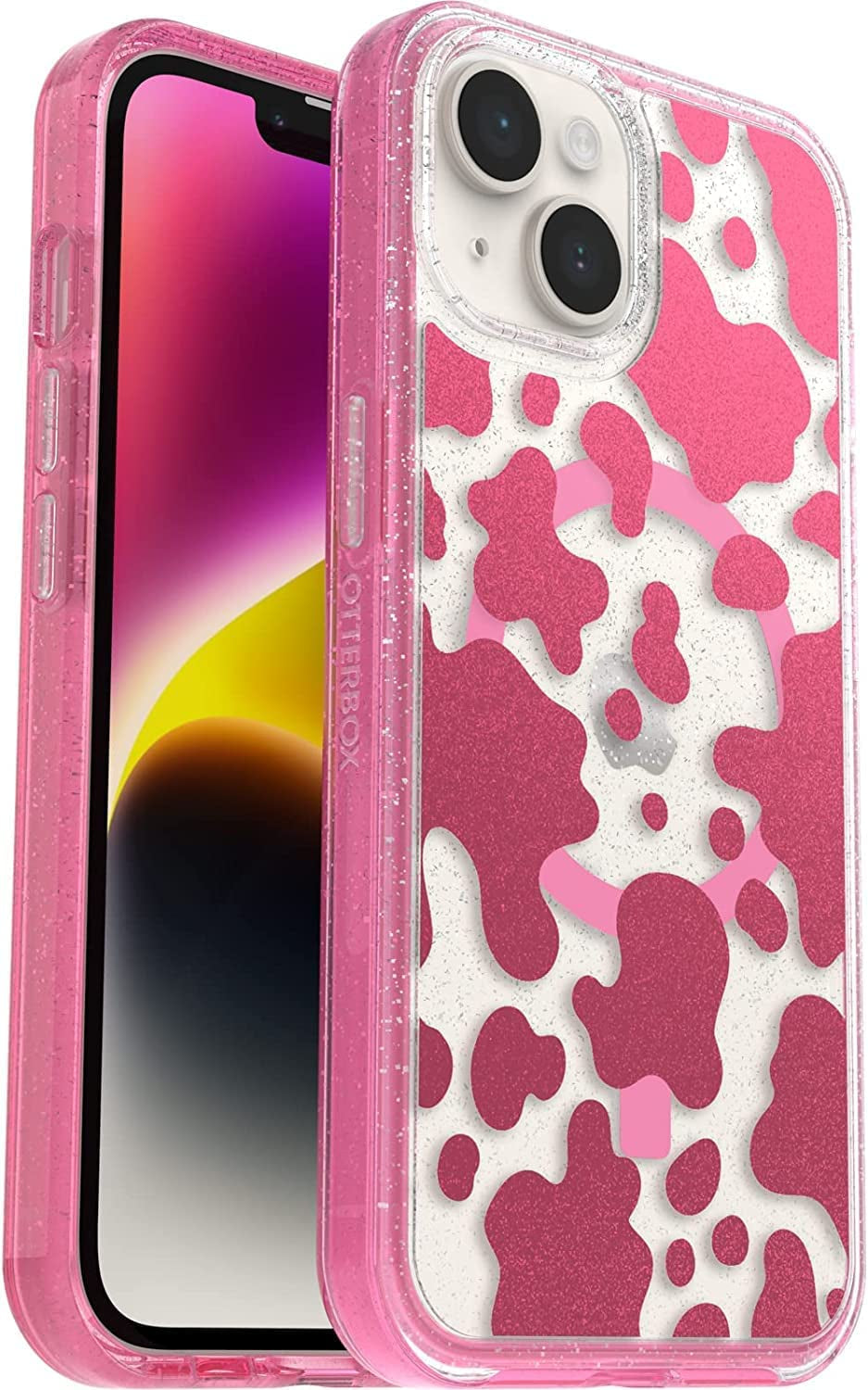 Otterbox Symmetry Series+ Case with Magsafe for Iphone 14 & Iphone 13 (Only) - Non-Retail Packaging - Fresh Forest  OtterBox Disco Cowgirl (Pink)  