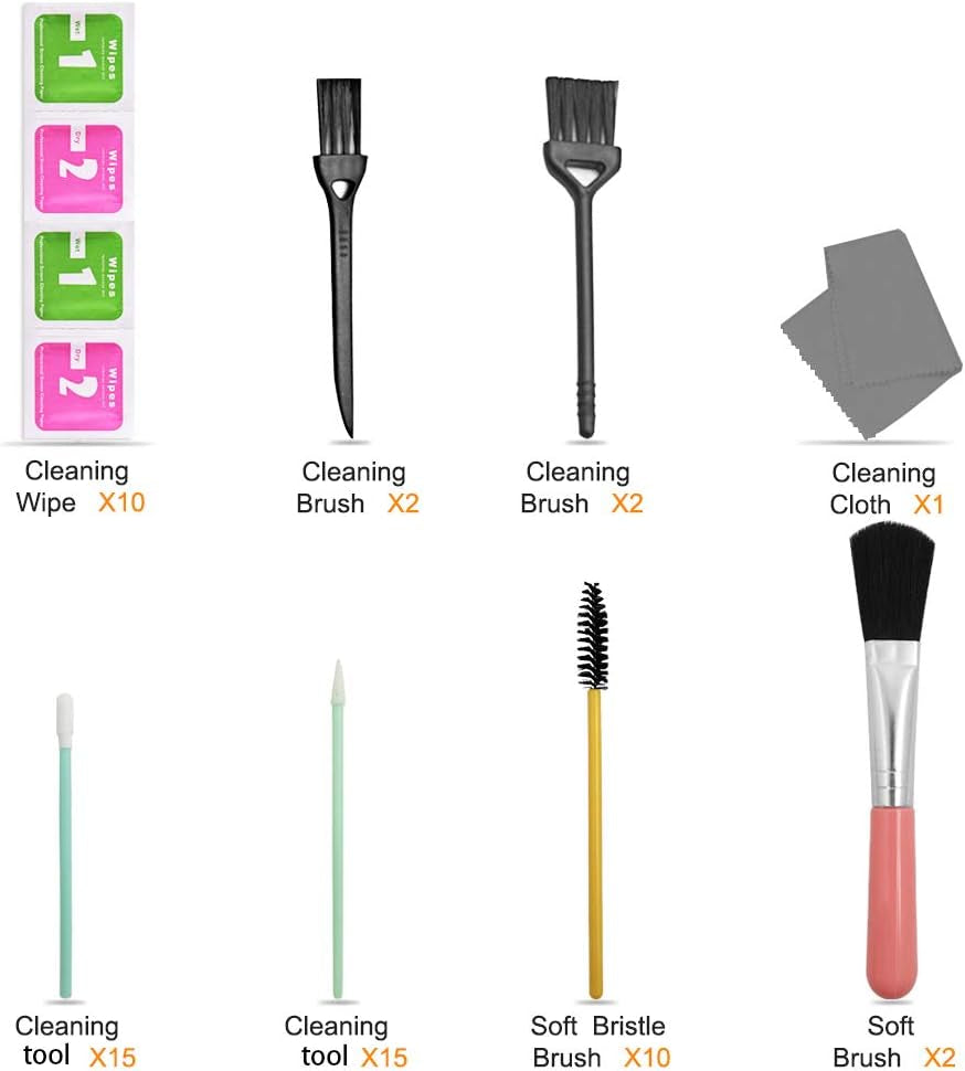 57 Pcs Professional Cleaning Kit,Sonku Cleaner Tool Set for Cameras/Cell Phones/Headphones/Keyboards  Sonku   