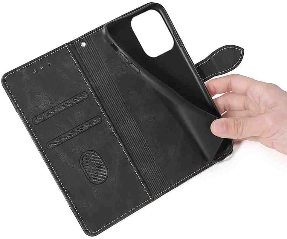 NATUMAX Phone Cover Wallet Folio Case for LG G6, Premium PU Leather Slim Fit Cover for LG G6, 2 Card Slots, Horizontal Viewing Stand, Easy Take, Black  NATUMAX   