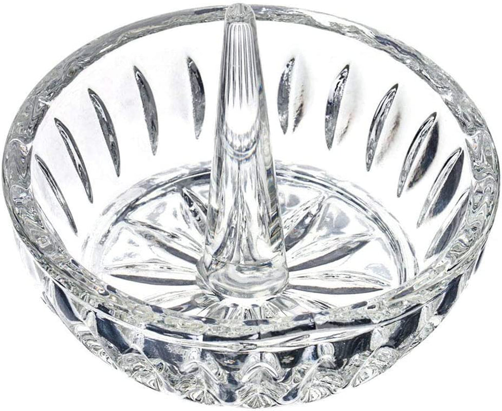 H&D Crystal Ring Holder Dish  H&D Crystal Manufacture CO.,LTD Clear-round  